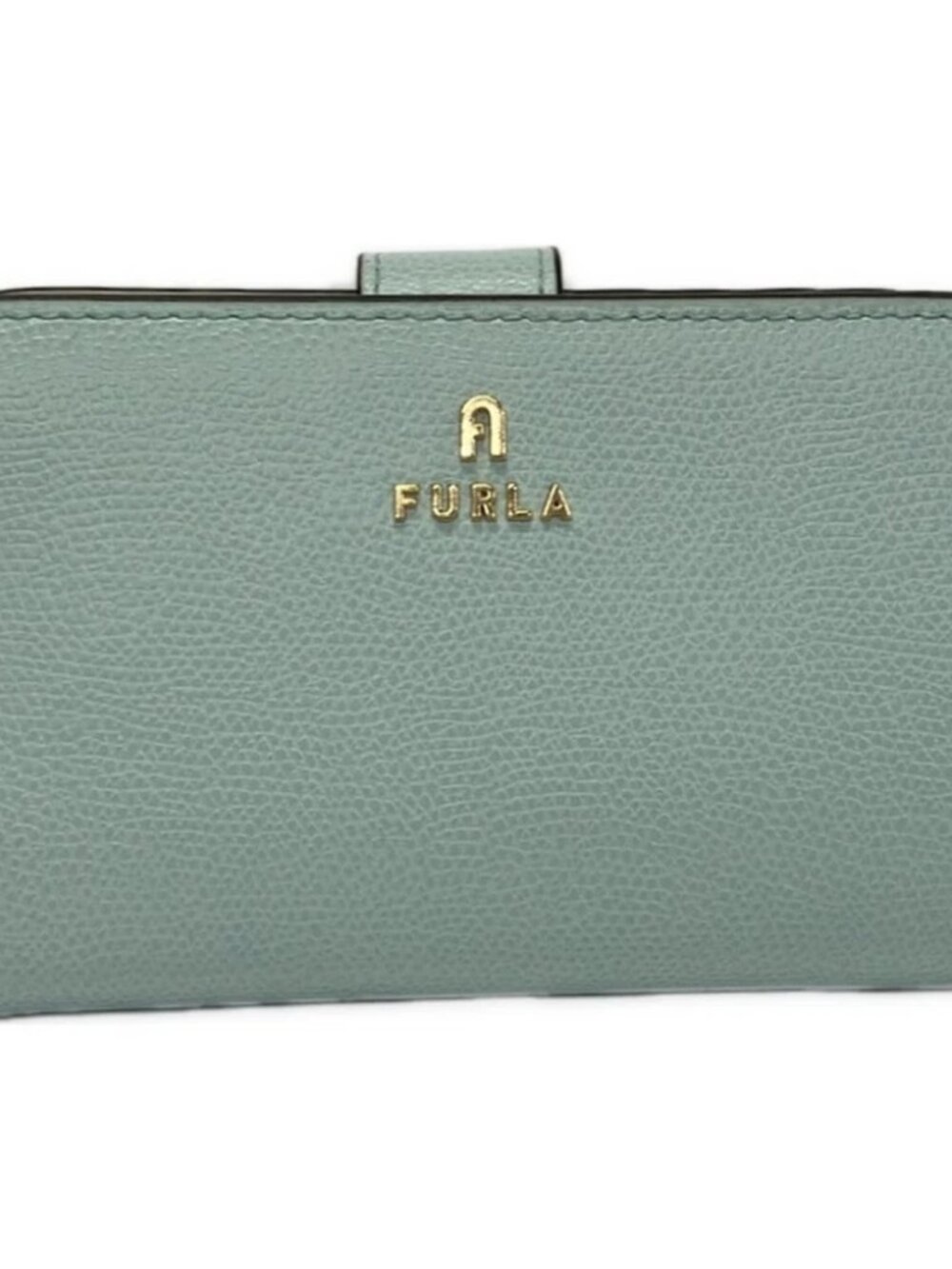 FURLA Camellia Light Blue Leather Bifold Wallet
